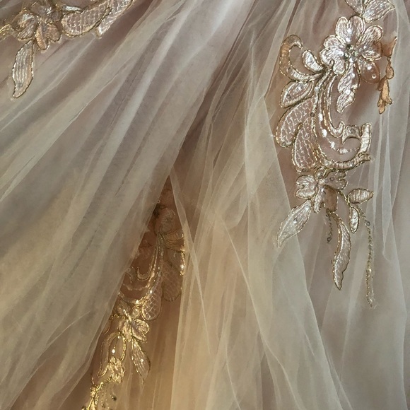 Leonia Lee Dresses Beautiful Blush Color Leonia Lee Sweet 516 Gown